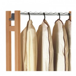 Foppapedretti Snake 90 - Appendiabiti Chiudibile con Supporto per Ometti con Ruote, Noce