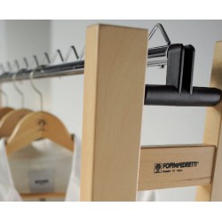 Foppapedretti Snake 90 - Appendiabiti Chiudibile con Supporto per Ometti con Ruote, Naturale