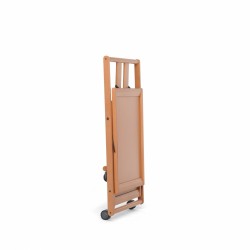Foppapedretti Sprint - Carrello Portavivande, 2 Ripiani, Chiudibile, 2 Ruote Piroettanti, Noce