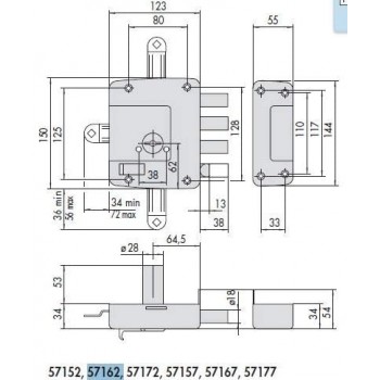 Cisa 57162-60-1 Serratura... 2