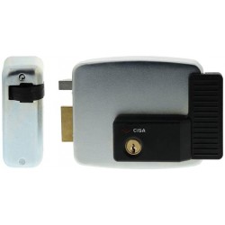 Cisa 11721802 Elettroserratura da Applicare 12 V Zincato Entrata 80 SX