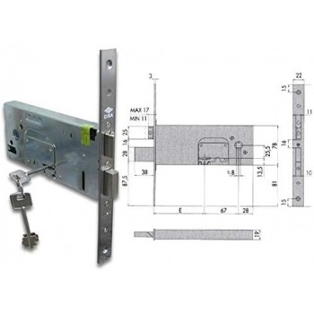 Cisa 57352- 90 Serratura da...