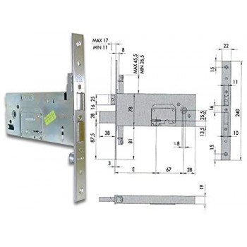 Cisa 57357- 90 Serratura da...