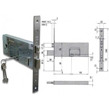 Cisa 57360-100 Serratura da...