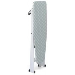 Foppapedretti Assai - Asse da Stiro Pieghevole con Piano Portapanni e Ruote, Bianco