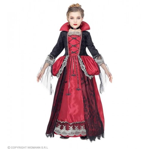 COSTUME VAMPIRESSA (vestito con sottogonna...