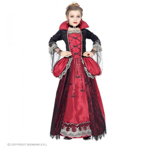 COSTUME VAMPIRESSA (vestito con sottogonna...