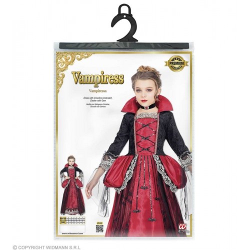 COSTUME VAMPIRESSA (vestito con sottogonna...