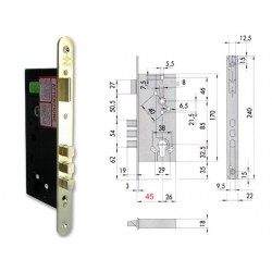 CISA 52520-50 SERRATURA INFILARE CIL. 60