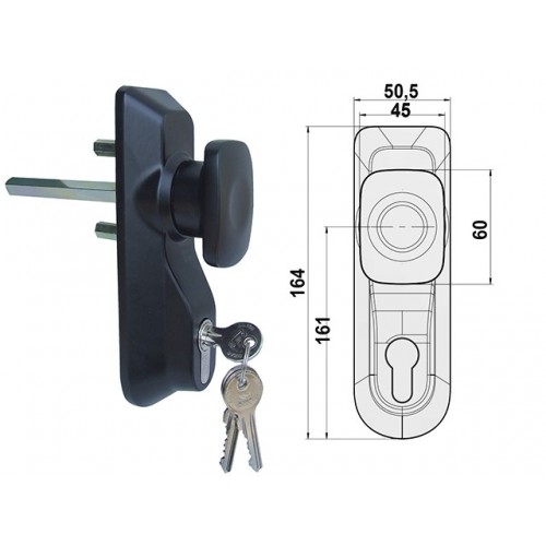 CISA 07078-69-0 MAN PLACCA CON CILINDRO