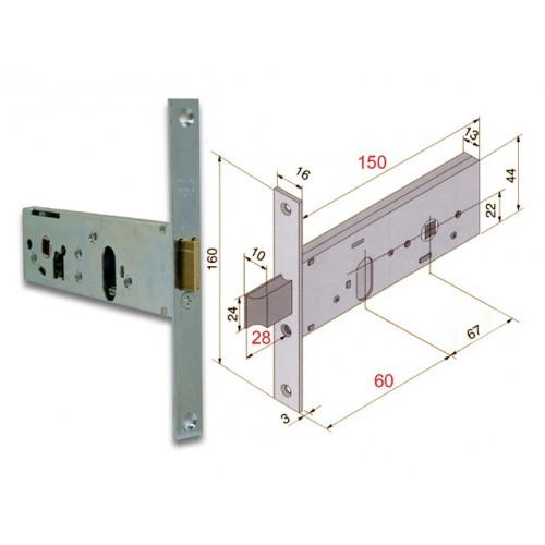 WELKA 13070010 SERR INFIL CIL OVALE F16