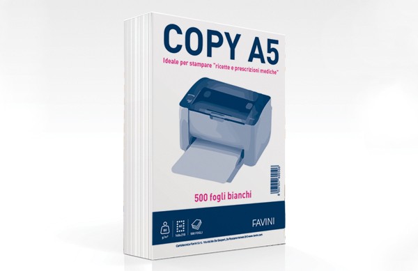 Favini COPY A5 carta inkjet A5 (148x210 mm) 500 fogli Bianco