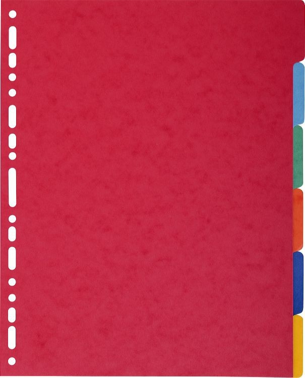 Exacompta 2606E divisore Multicolore Cartoncino 6 pezzo(i)