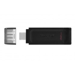 Kingston Technology DataTraveler 70 unità flash USB 32 GB USB tipo-C 3.2 Gen 1 (3.1 Gen 1) Nero