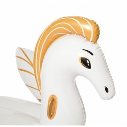 Bestway 41118 galleggiante da piscina e da spiaggia Oro, Bianco Gonfiabile cavalcabile Vinile