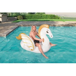 Bestway 41118 galleggiante da piscina e da spiaggia Oro, Bianco Gonfiabile cavalcabile Vinile