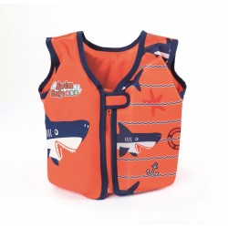 Bestway 32176 galleggiante da piscina e da spiaggia Blu, Rosa Gilet da nuoto Immagine Tessile