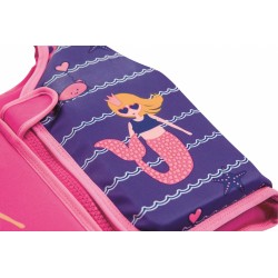 Bestway 32176 galleggiante da piscina e da spiaggia Blu, Rosa Gilet da nuoto Immagine Tessile