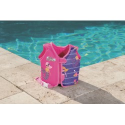 Bestway 32176 galleggiante da piscina e da spiaggia Blu, Rosa Gilet da nuoto Immagine Tessile
