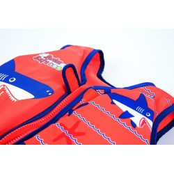 Gilet Salvagente Trainer, Con Cuscinetti In Schiuma All'Interno, Chiusura Lampo E Cinghia Di Sicurezza. Misura M/L, 2 Stampe