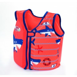 Gilet Salvagente Trainer, Con Cuscinetti In Schiuma All'Interno, Chiusura Lampo E Cinghia Di Sicurezza. Misura M/L, 2 Stampe