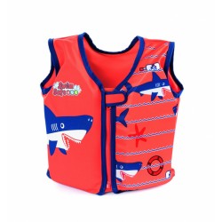 Gilet Salvagente Trainer, Con Cuscinetti In Schiuma All'Interno, Chiusura Lampo E Cinghia Di Sicurezza. Misura M/L, 2 Stampe