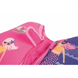 Gilet Salvagente Trainer, Con Cuscinetti In Schiuma All'Interno, Chiusura Lampo E Cinghia Di Sicurezza. Misura M/L, 2 Stampe