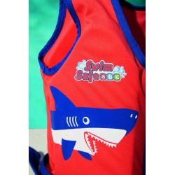 Gilet Salvagente Trainer, Con Cuscinetti In Schiuma All'Interno, Chiusura Lampo E Cinghia Di Sicurezza. Misura M/L, 2 Stampe