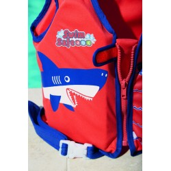 Gilet Salvagente Trainer, Con Cuscinetti In Schiuma All'Interno, Chiusura Lampo E Cinghia Di Sicurezza. Misura M/L, 2 Stampe