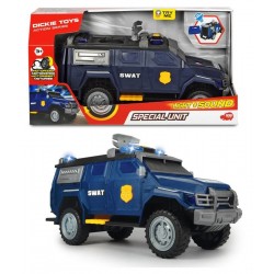 Simba Special Unit Swat Cm 33 Con Luci E Suoni, Motorizzato, Parti Apribili, Radar Che Ruota Davvero, Try Me