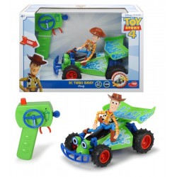 Simba Rc Toy Story Buggy 1:24, Cm. 20 Con Personaggio Di Woody, 2 Canali, Frequenza 2,4Ghz, Funzione Turbo
