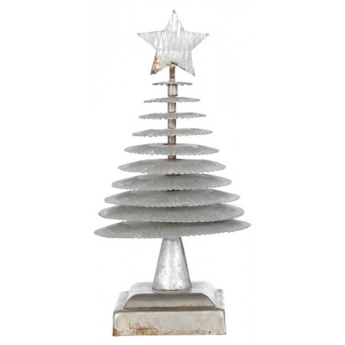 decorazione albero di natale grigio chiaro