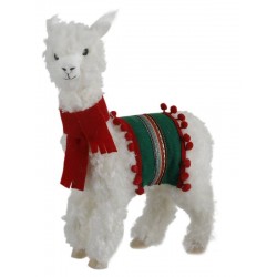 lama bianco con pelo