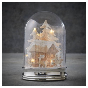 campana con scena natalizia...