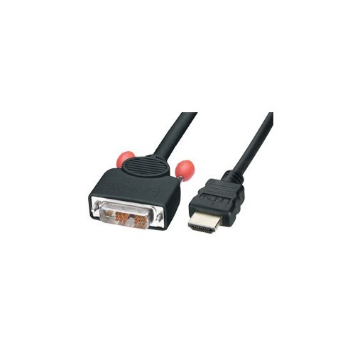 Lindy 3m HDMI / DVI-D Cable Nero