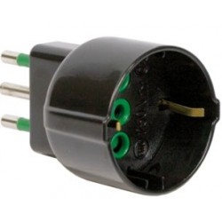 FANTON 82121 adattatore per presa di corrente Tipo L (IT) Nero