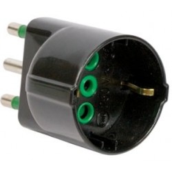 FANTON 82131 adattatore per presa di corrente Tipo L (IT) Nero