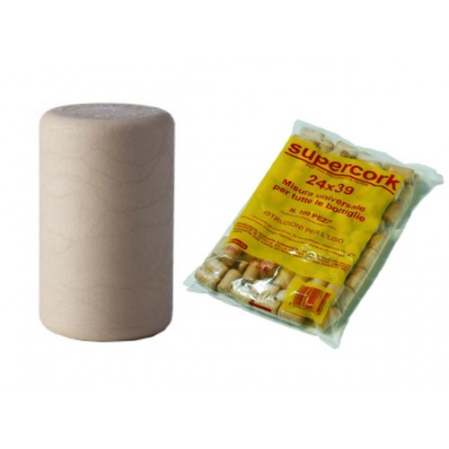 TAPPO SUGHERO SINT.SUPERCORK 24X39 100PZ