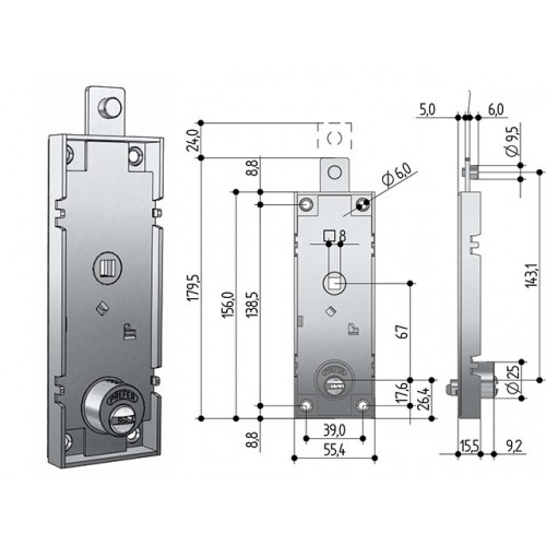 PREFER W551.0822 SERR BASCULANT CIL PUNZ