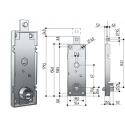 PREFER W551.0822 SERR BASCULANT CIL PUNZ