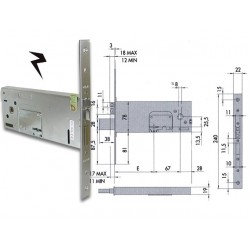 CISA 17352- 90 SERRATURA ELETTRICA