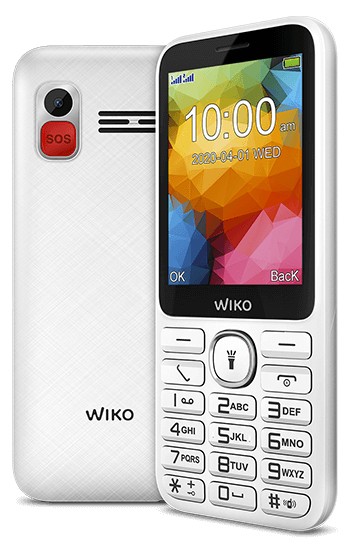 Wiko F200 5,84 cm (2.3") 96 g Bianco Telefono cellulare basico