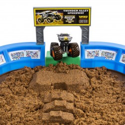 Monster Jam , Arena con sabbia Monster Dirt e Veicolo esclusivo in scala 1:64 incluso, 6046704