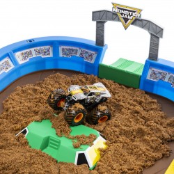 Monster Jam , Arena con sabbia Monster Dirt e Veicolo esclusivo in scala 1:64 incluso, 6046704