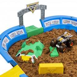 Monster Jam , Arena con sabbia Monster Dirt e Veicolo esclusivo in scala 1:64 incluso, 6046704