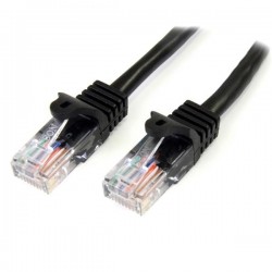 StarTech.com Cavo di rete CAT 5e - Cavo Patch Ethernet RJ45 UTP Nero da 1m antigroviglio