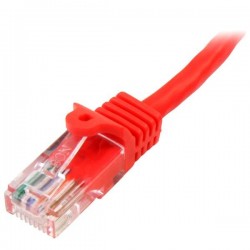StarTech.com Cavo di rete CAT 5e - Cavo Patch Ethernet RJ45 UTP Rosso da 1m antigroviglio