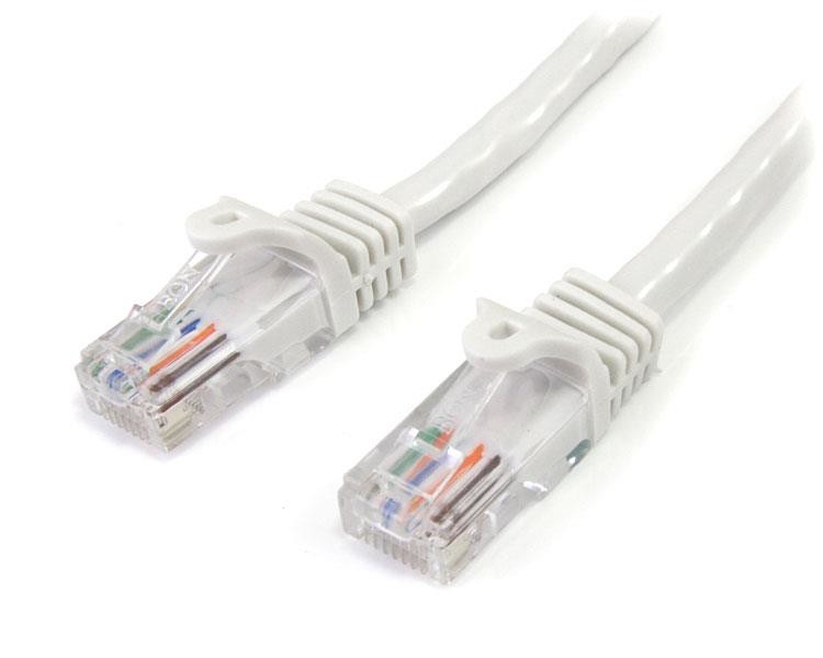 StarTech.com Cavo di rete CAT 5e - Cavo Patch Ethernet RJ45 UTP Bianco da 1m antigroviglio