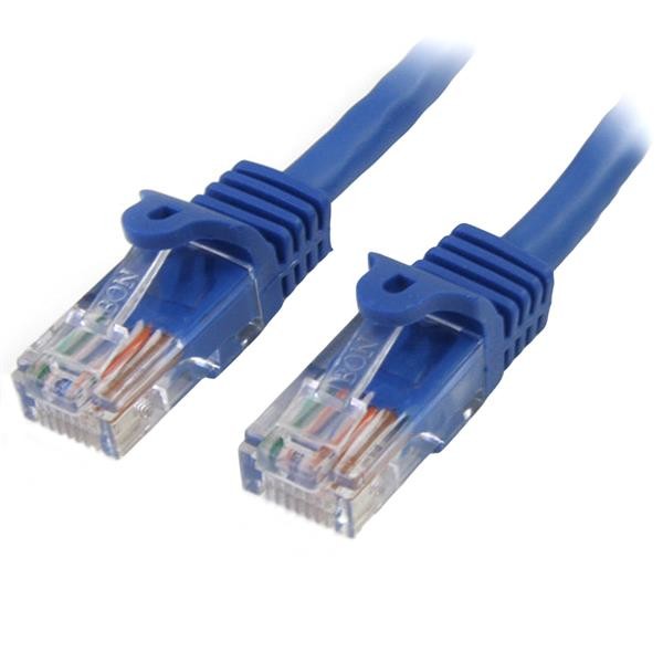 StarTech.com Cavo di rete CAT 5e - Cavo Patch Ethernet RJ45 UTP Blu da 2m antigroviglio