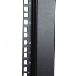 StarTech.com Armadio server rack 42U a giorno, 4 staffe e profondità regolabile - Imballaggio piatto con ruote orientabili,